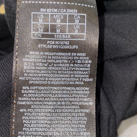 Guess Studded Cold Shoulder Logo Sweatshirt In Black & Gold Size Medium - Picture 8 of 11